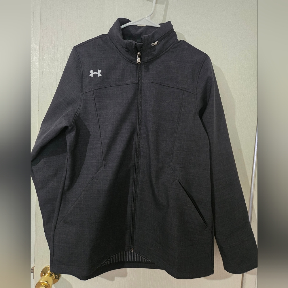 Medium Under Armour Men's Charcoal & Black Performance Jacket.Coldgear Infrared.